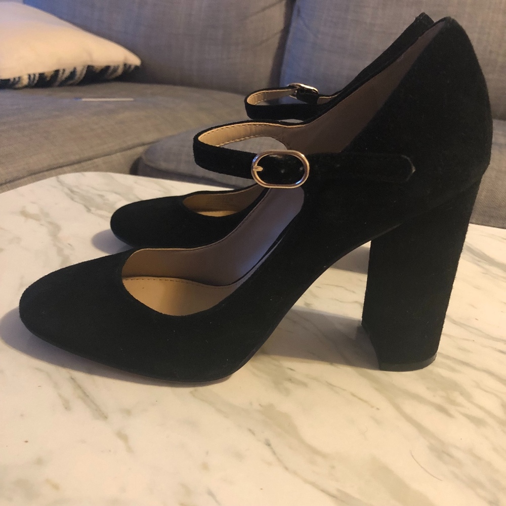 Vince Camuto Black Suede Mary Jane
